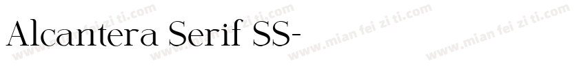 Alcantera Serif SS字体转换